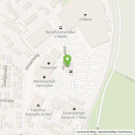 Standortübersicht der Tankstelle V-Markt Schongau in 86956 Schongau