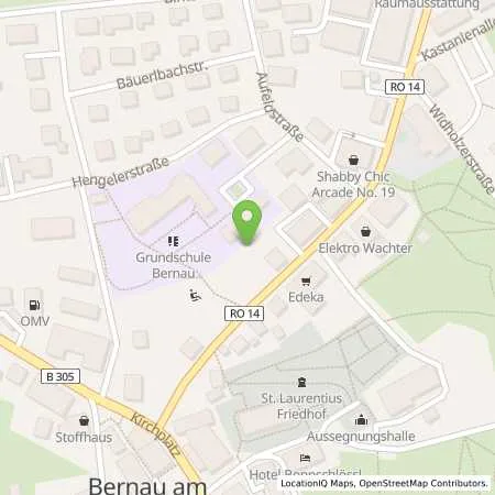 Standortübersicht der Tankstelle Bernau Priener Straße 10 in 83233 Bernau