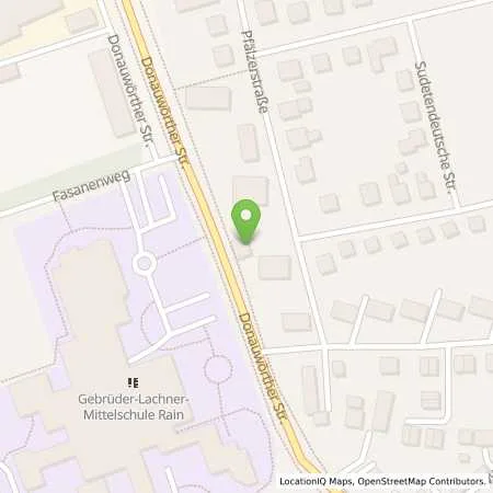 Standortübersicht der Tankstelle TS Karmann tanken & mehr in 86641 Rain am Lech