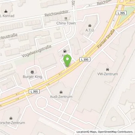 Standortübersicht der Tankstelle Aral Tankstelle in 67663 Kaiserslautern