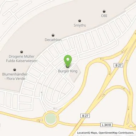 Standortübersicht der Tankstelle Fulmin Automatenstation Kaiserwiesen in 36043 Fulda