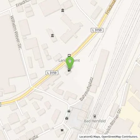 Standortübersicht der Tankstelle AVIA XPress Automatenstation in 36251 Bad Hersfeld