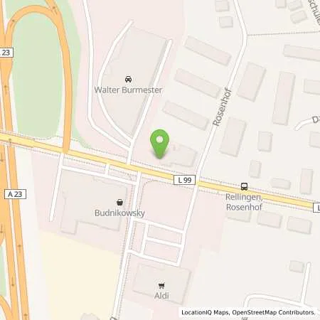 Standortübersicht der Tankstelle Aral Tankstelle in 25462 Rellingen