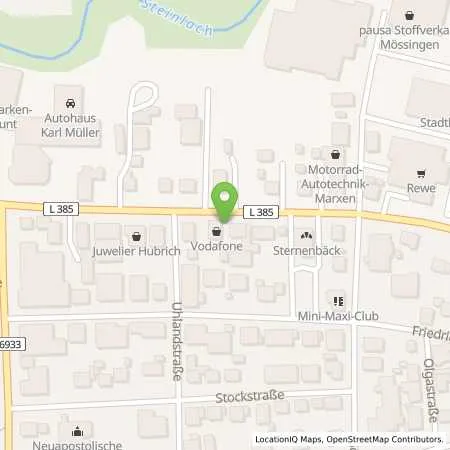 Standortübersicht der Tankstelle MTB Tankstelle in 72116 Mössingen