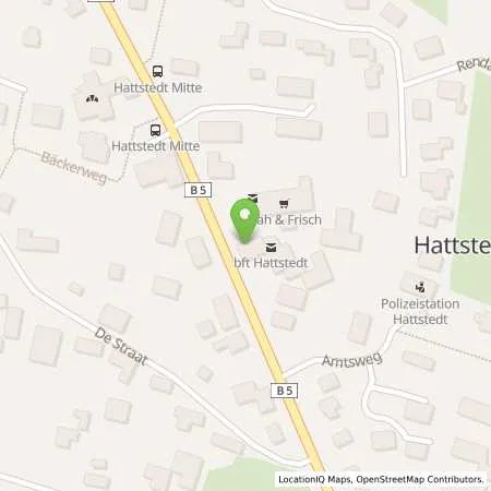 Standortübersicht der Tankstelle Aral Tankstelle in 25856 Hattstedt