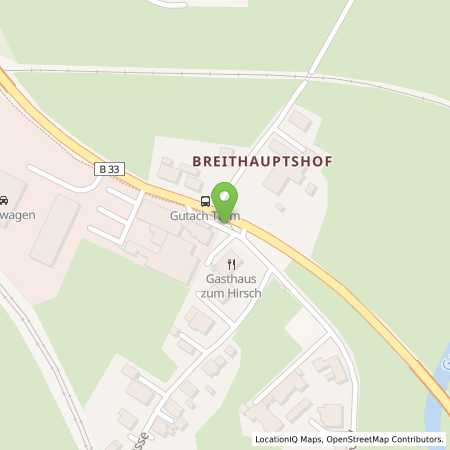 Standortübersicht der Benzin-Super-Diesel Tankstelle: TotalEnergies Gutach in 77793, Gutach