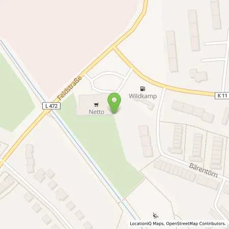 Standortübersicht der Tankstelle Wildkamp in 38226 Salzgitter (Lebenst.)