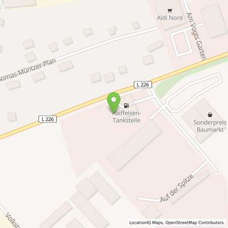 Standortübersicht der Benzin-Super-Diesel Tankstelle: RWG TS Klostermansfeld in 06308, Klostermansfeld
