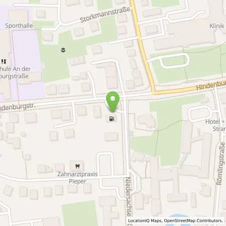 Standortübersicht der Tankstelle Claus Teichmann in 49356 Diepholz