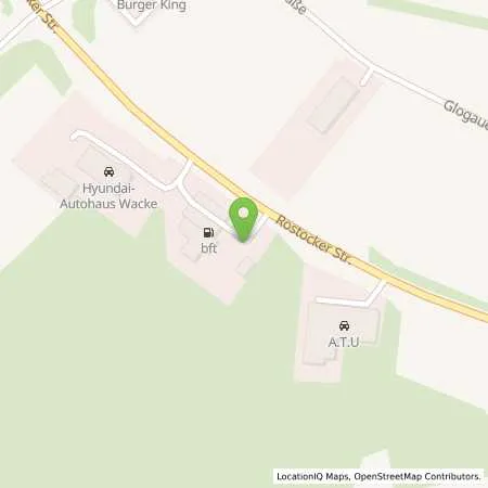 Standortübersicht der Tankstelle Bft Riesa Rostocker Straße 28 in 01587 Riesa