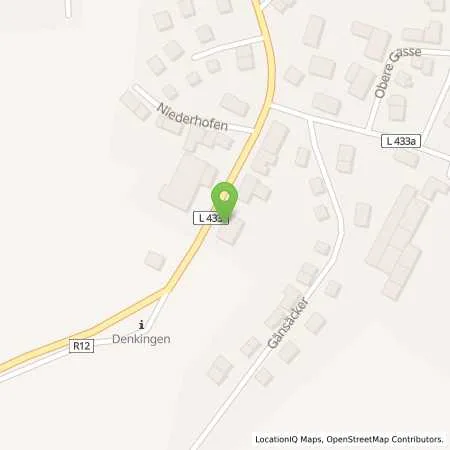 Standortübersicht der Tankstelle Tankstelle Mueller in 78588 Denkingen