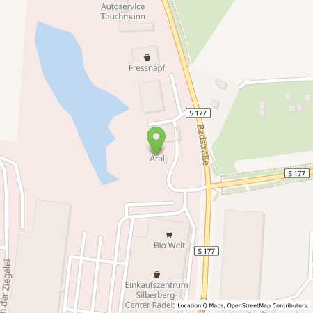 Standortübersicht der Benzin-Super-Diesel Tankstelle: Aral Tankstelle in 01454, Radeberg