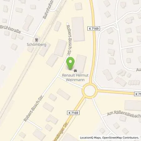 Standortübersicht der Tankstelle Autohaus Weinmann in 72355 Schoemberg