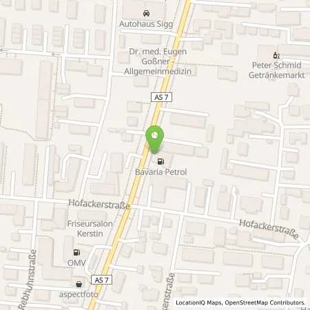 Standortübersicht der Tankstelle Bavaria Petrol in 86179 Augsburg