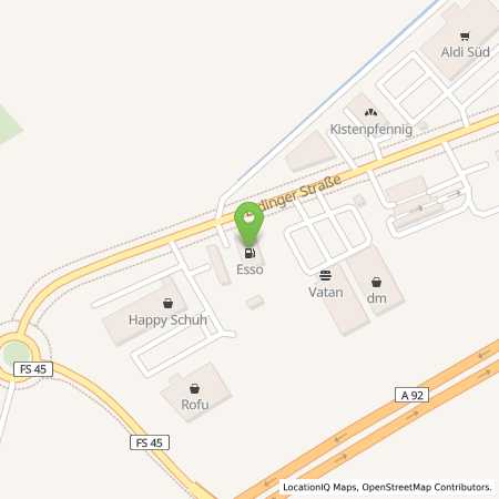 Standortübersicht der Benzin-Super-Diesel Tankstelle: Esso Tankstelle in 85356, FREISING