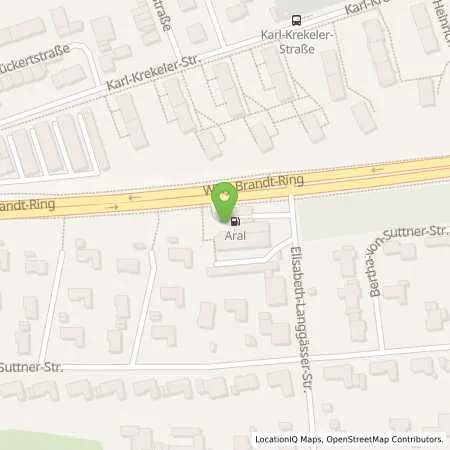 Standortübersicht der Tankstelle Aral Tankstelle in 51373 Leverkusen