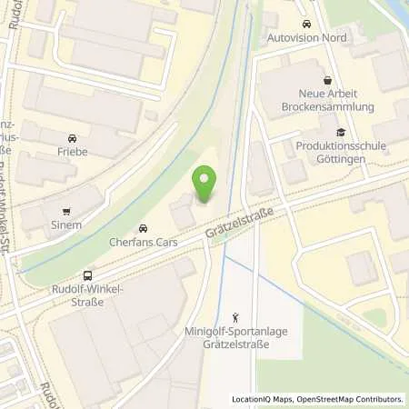 Standortübersicht der Tankstelle SB Goettingen Graetzelstraße 16 in 37079 Goettingen