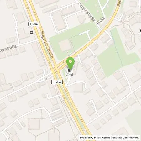 Standortübersicht der Tankstelle Aral Tankstelle in 58099 Hagen