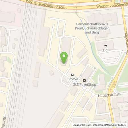 Standortübersicht der Tankstelle BayWa Tankstelle Erlangen in 91052 Erlangen