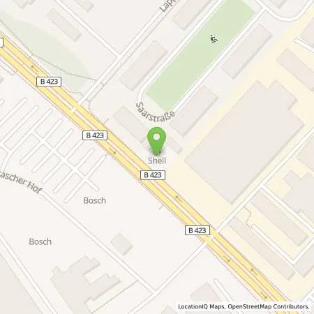 Standortübersicht der Tankstelle Shell Homburg Bexbacher Str. 74 in 66424 Homburg