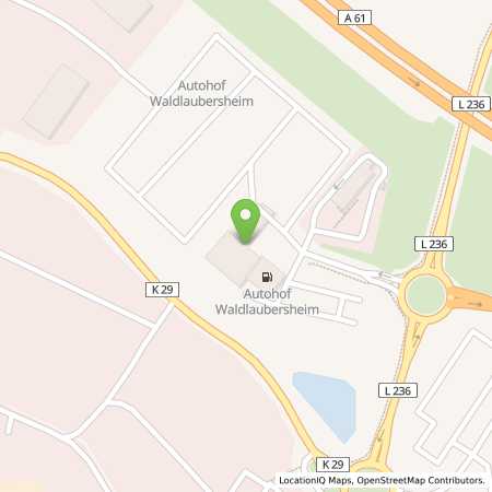 Standortübersicht der Benzin-Super-Diesel Tankstelle: TotalEnergies Autohof Waldlaubersheim in 55444, Waldlaubersheim