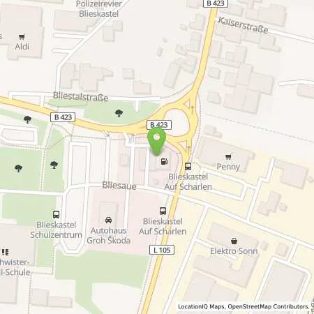 Standortübersicht der Tankstelle Aral Tankstelle in 66440 Blieskastel