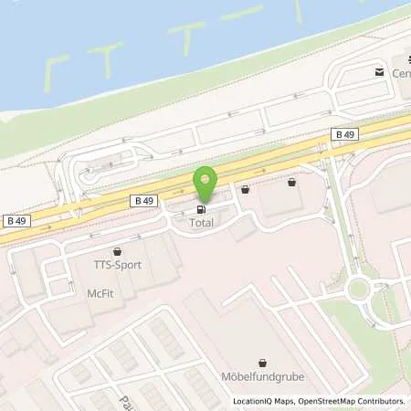 Standortübersicht der Tankstelle TOTAL TRIER in 54292 TRIER