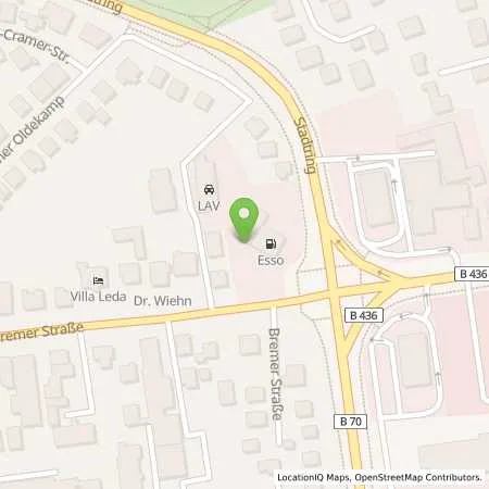 Standortübersicht der Tankstelle Esso Tankstelle in 26789 LEER