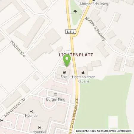 Standortübersicht der Tankstelle Shell Wuppertal Obere Lichtenplatzer Str. 300 in 42287 Wuppertal