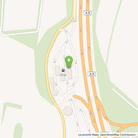 Standortübersicht der Benzin-Super-Diesel Tankstelle: Aral Tankstelle, BAT IN DER HOLLEDAU AUGA GMBH in 85301, Geisenhausen