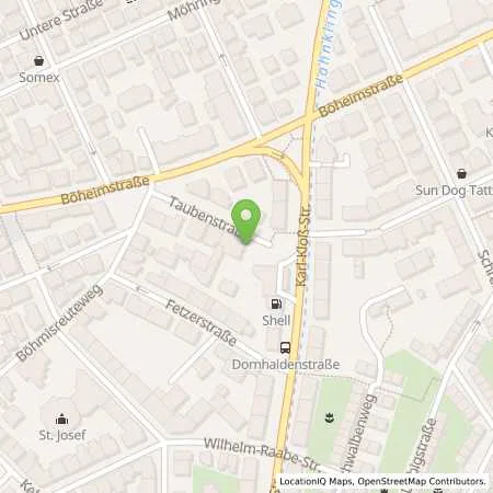 Standortübersicht der Tankstelle Shell Stuttgart Karl-Kloss-Str. 18 in 70199 Stuttgart