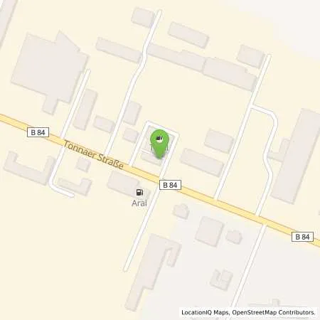 Standortübersicht der Tankstelle TotalEnergies Bad Langensalza in 99947 Bad Langensalza