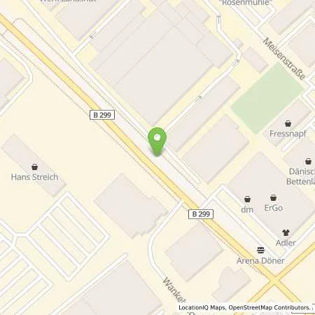 Standortübersicht der Tankstelle Landshut Siemensstraße 19 in 84030 Landshut