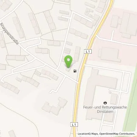 Standortübersicht der Tankstelle OIL! Tankstelle Dinslaken in 46537 Dinslaken