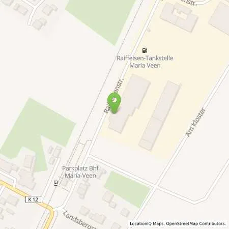 Standortübersicht der Tankstelle Raiffeisen Maria-Veen-Lette eG in 48734 Reken (Veen)