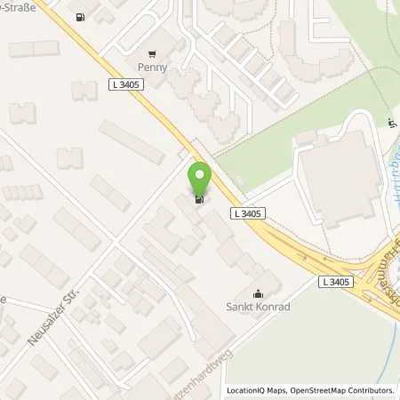 Standortübersicht der Tankstelle Offenbach Waldstrasse 255 in 63071 Offenbach