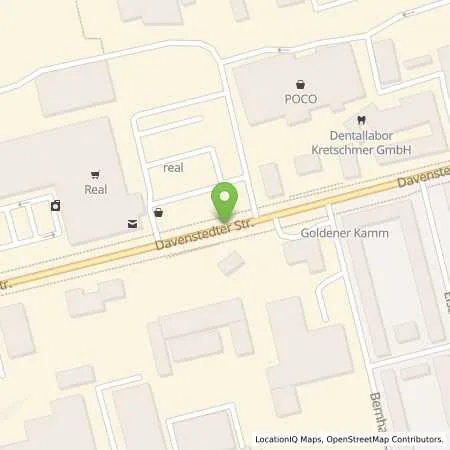Standortübersicht der Tankstelle Supermarkt-Tankstelle am real,- Markt HANNOVER DAVENSTEDTER STR. 80 in 30453 Hannover