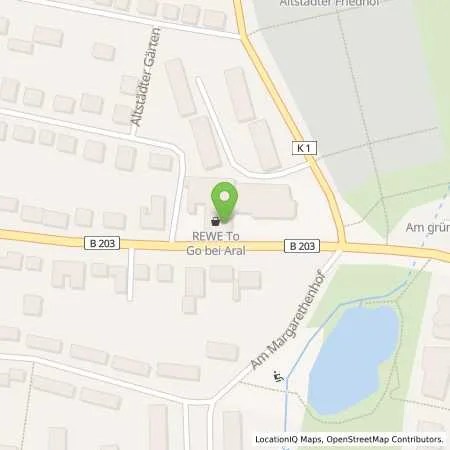 Standortübersicht der Tankstelle Aral Tankstelle in 24768 Rendsburg