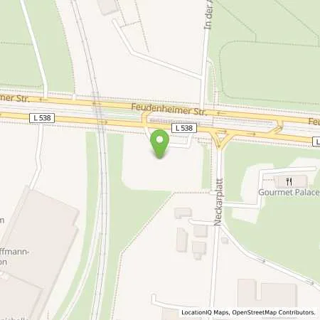 Standortübersicht der Tankstelle Esso Tankstelle in 68259 MANNHEIM