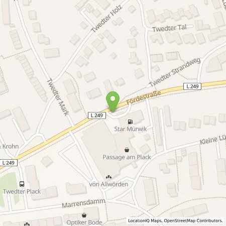 Standortübersicht der Tankstelle star Tankstelle in 24944 Flensburg