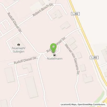 Standortübersicht der Tankstelle Nuttelmann Tankservice in 27232 Sulingen