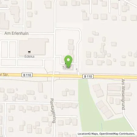 Standortübersicht der Tankstelle TotalEnergies Sanitz in 18190 Sanitz