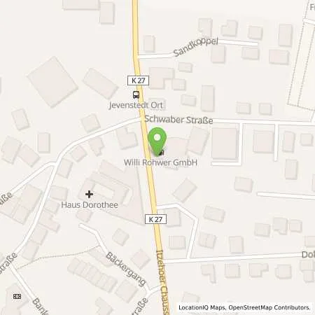 Standortübersicht der Tankstelle Shell Jevenstedt Itzehoer Chaussee 61 in 24808 Jevenstedt