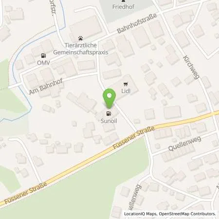 Standortübersicht der Tankstelle LECHBRUCK - BAHNHOFSTRASSE 20/26 in 86983 Lechbruck