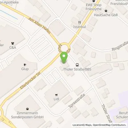 Standortübersicht der Tankstelle BFT Friesoythe Ellerbr. in 26169 Friesoythe