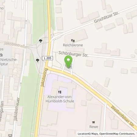 Standortübersicht der Tankstelle bft-Tankstelle FTB, Naumburg in 06618 Naumburg