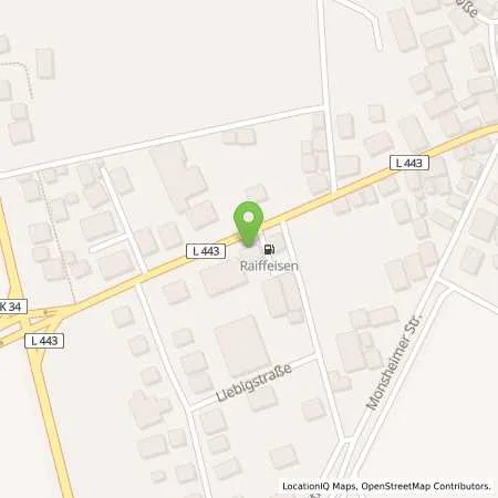 Standortübersicht der Tankstelle Raiffeisen Flörsheim-Dalsheim in 67592 Flörsheim-Dalsheim