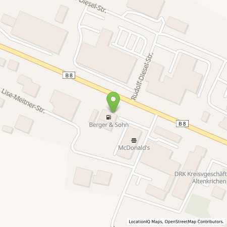 Standortübersicht der Benzin-Super-Diesel Tankstelle: TS Altenkirchen in 57610, Altenkirchen