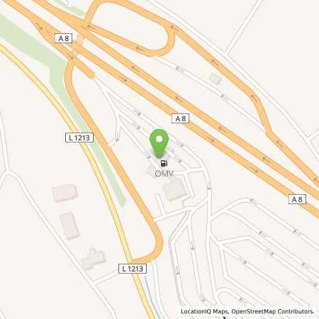 Standortübersicht der Tankstelle GRUIBINGEN, A8 GRUIBINGEN. in 73344 Gruibingen