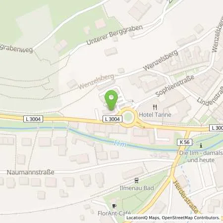 Standortübersicht der Tankstelle Sprint Ilmenau Schleusinger Allee in 98693 Ilmenau